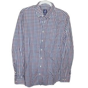 Johnnie O Men’s Sz Med Multicolor Plaid Button Down Shirt